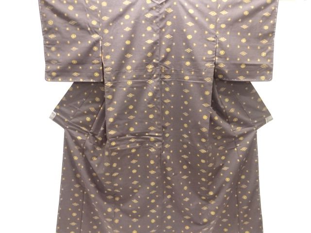 未使用品　仕立て上がり　本場久米島紬着物